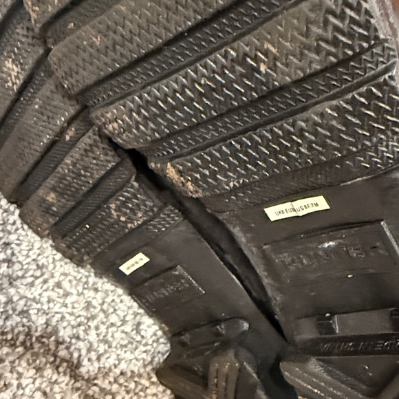 Hunter Black Gloss Original Tall Rain Boots - Picture 12 of 16